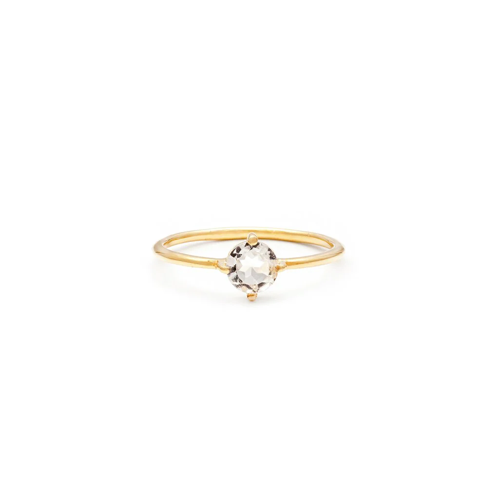 Compass Ring | White Topaz, Silver - Image 5