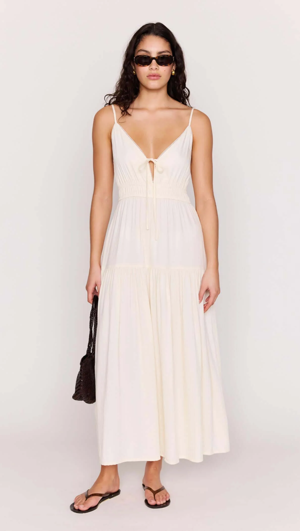 Estelle Tie Front Maxi Dress - Image 4