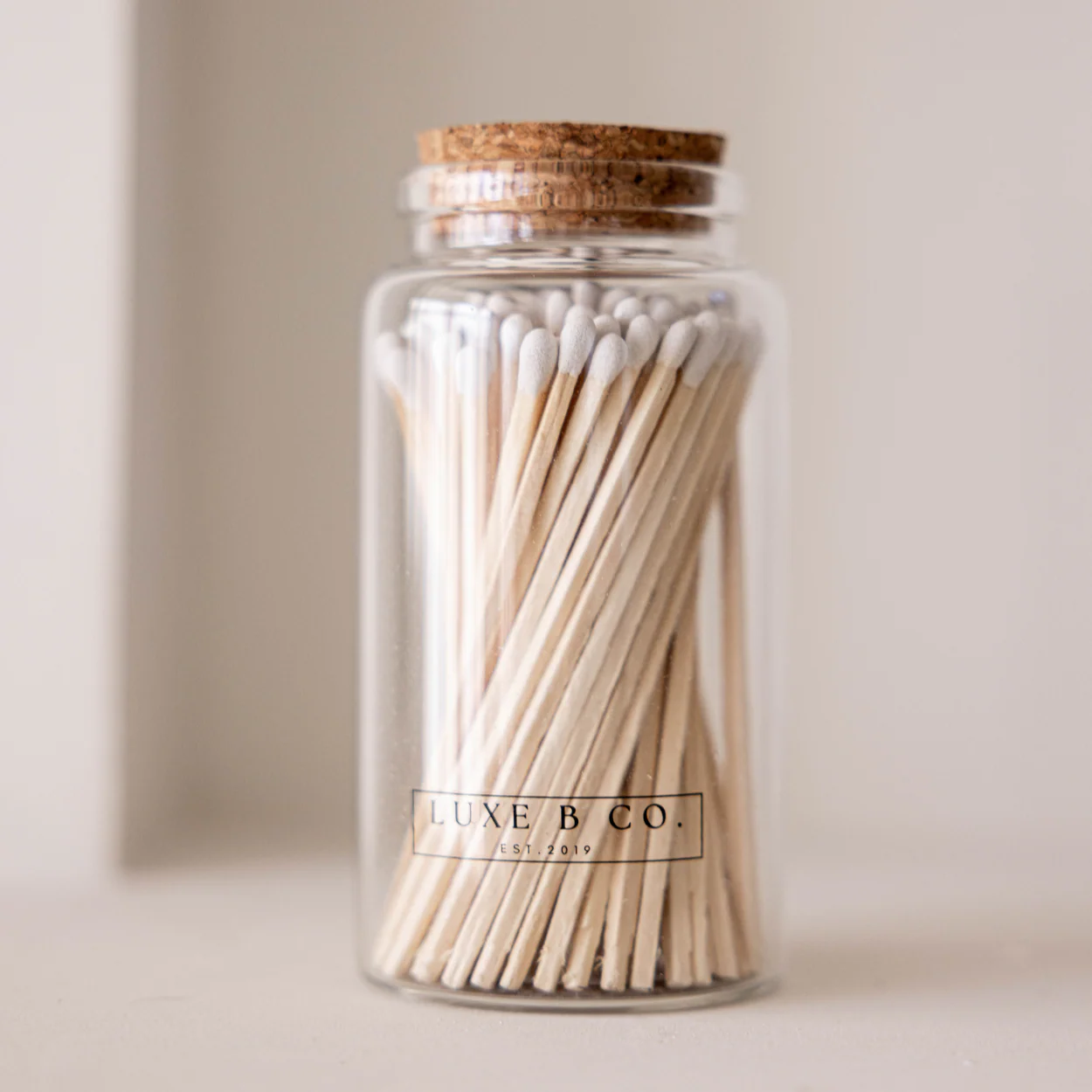 Glass Match Bottle