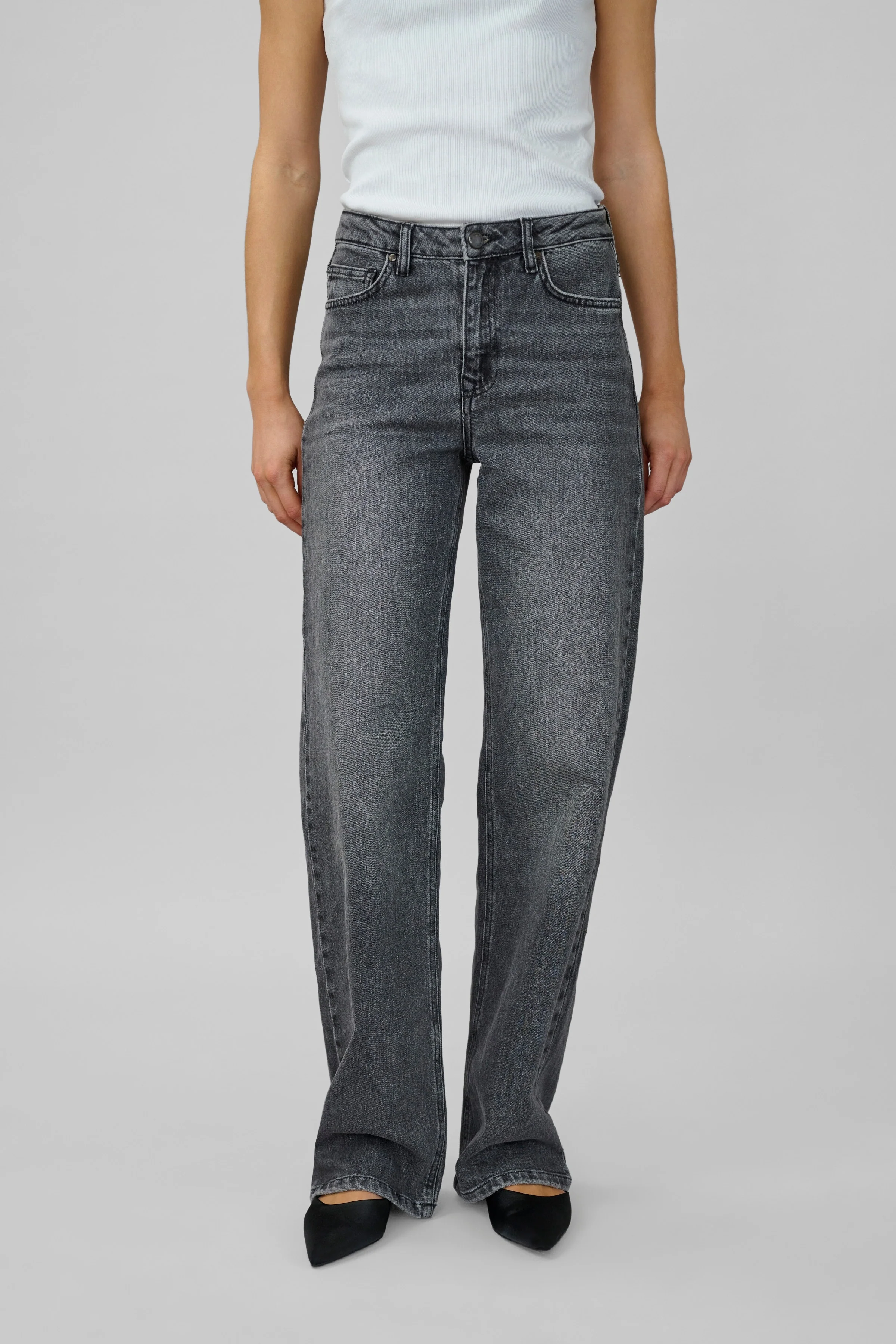 The Louis 139 High Wide Dark Grey Retro - Image 3